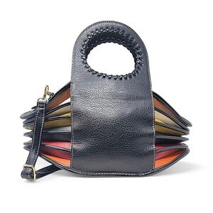 Accordian Style Stiched Satchel